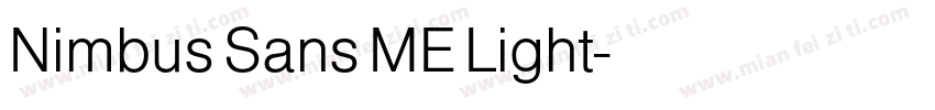 Nimbus Sans ME Light字体转换